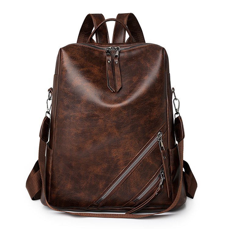 Fashionable Multi-Zipper Backpack Calm Wears