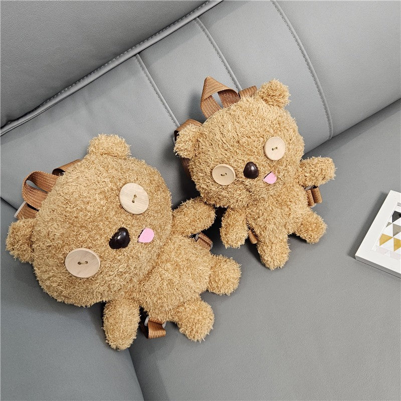 Cute Cuddly Backpack with Bear Motif