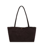 Suede Shoulder Tote Bag