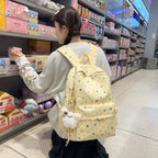Backpack with Playful Star Pattern and Practical Storage Compartment