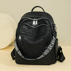 Versatile Textured Backpack with Multiple Compartts