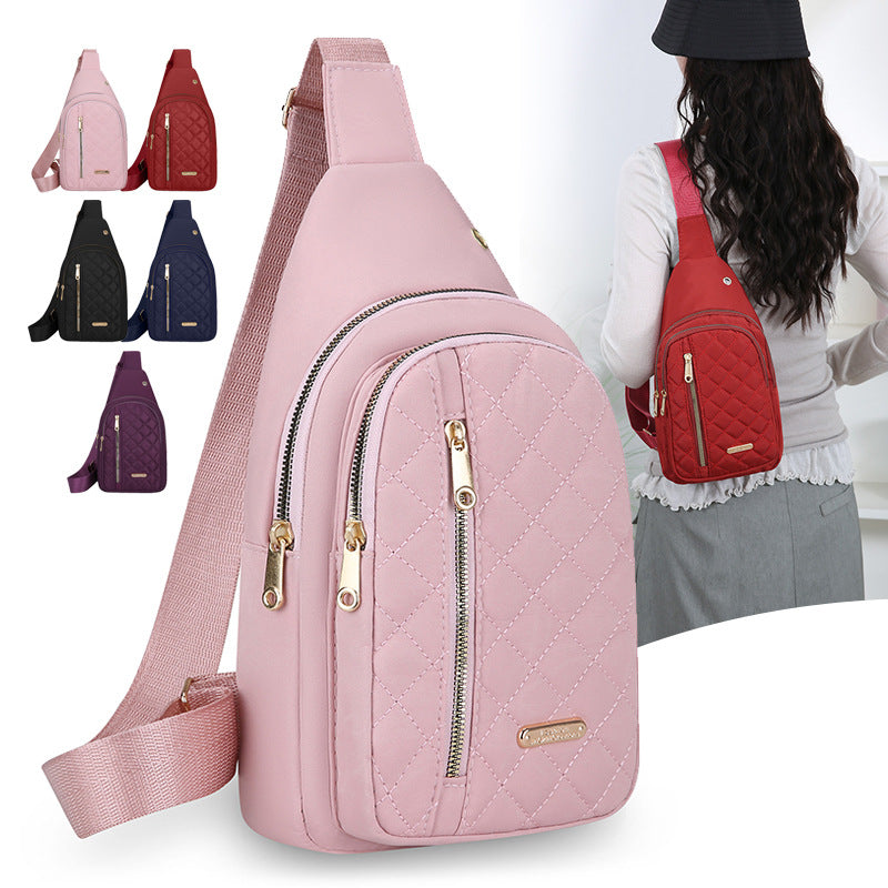 Quilted One-Shoulder Sling Bag
