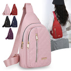 Quilted One-Shoulder Sling Bag