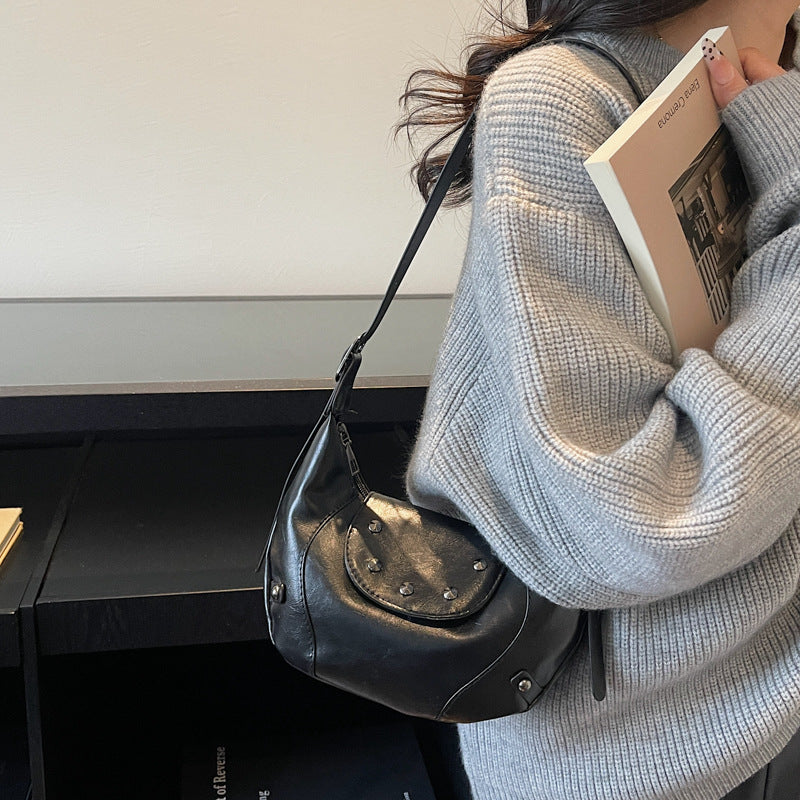 Stylish Leather Hobo Bag