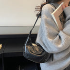Stylish Leather Hobo Bag