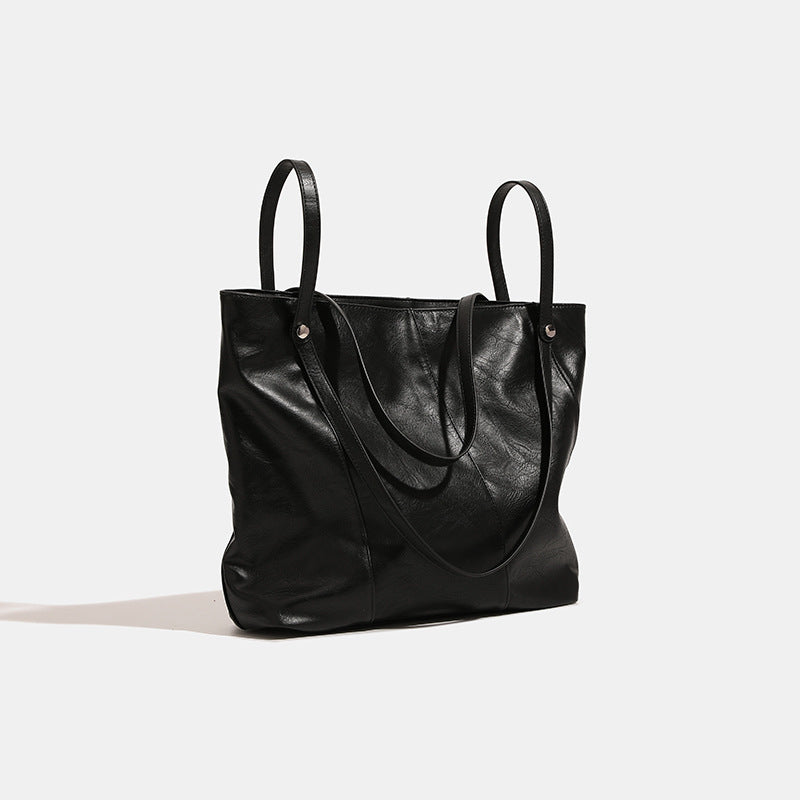 Women stylish XXL tote with elegant structure-https://detail.1688.com/offer/801281420603.html-Calm Wears-Black-nothing-Calm Wears