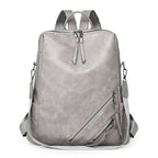 Fashionable Multi-Zipper Backpack Calm Wears