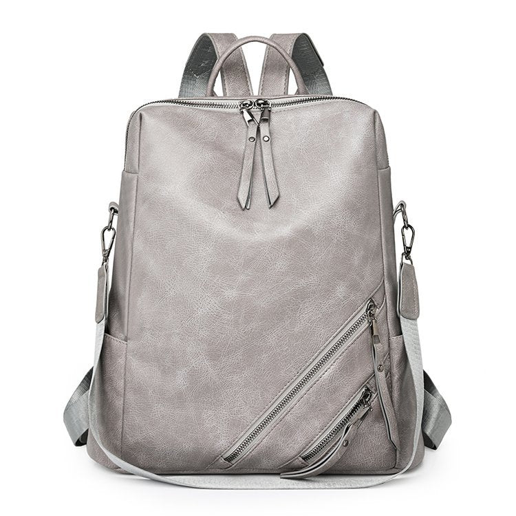 Fashionable Multi-Zipper Backpack Calm Wears