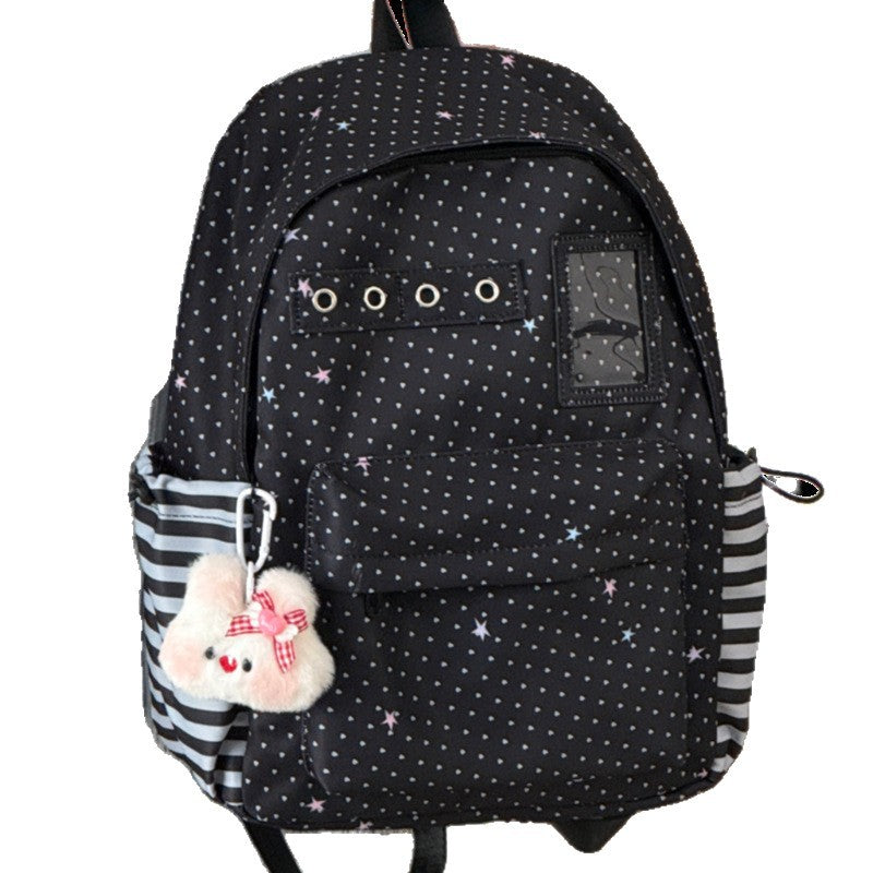 Starry Print Functional Backpack