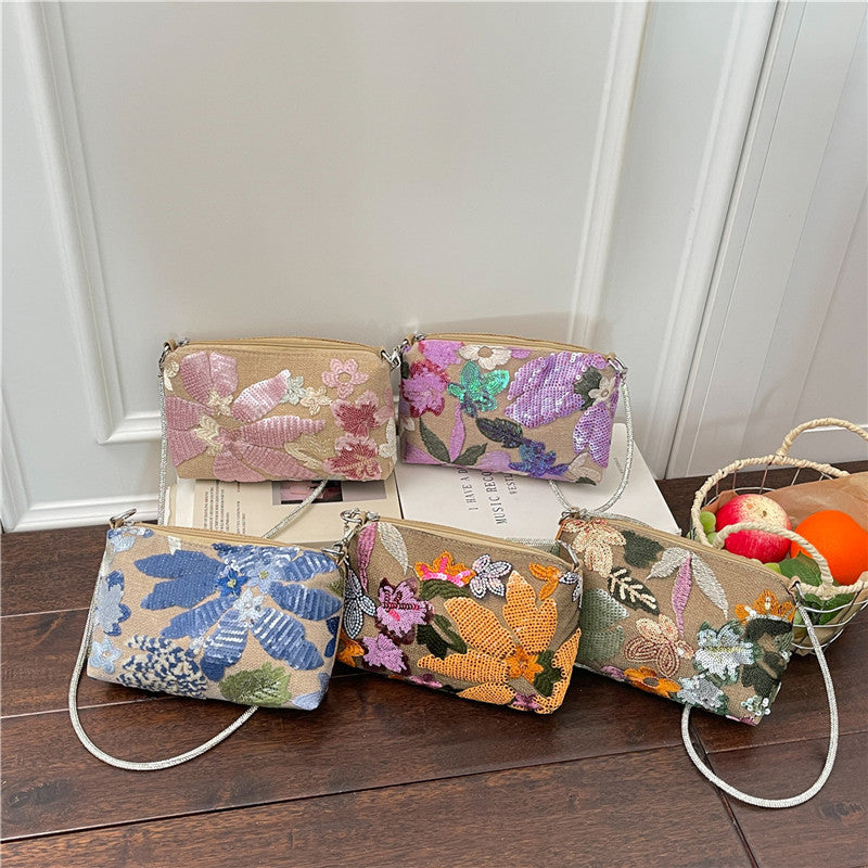 WoFloral Embellished Clutch Purse