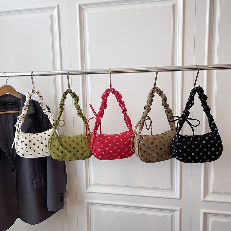 Vintage Polka Dot Crossbody Handbag