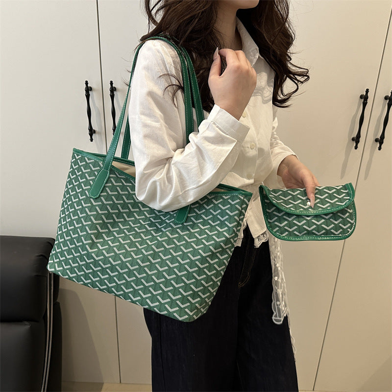 Women's elegant shopping bag with modern pattern-https://detail.1688.com/offer/912566693411.html-Calm Wears-Black-nothing-Calm Wears