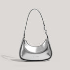 Sleek Metallic Evening Shoulder Bag