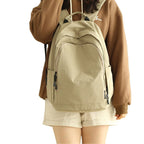 Practical everyday backpack with reinforced bottom and versatile compartments