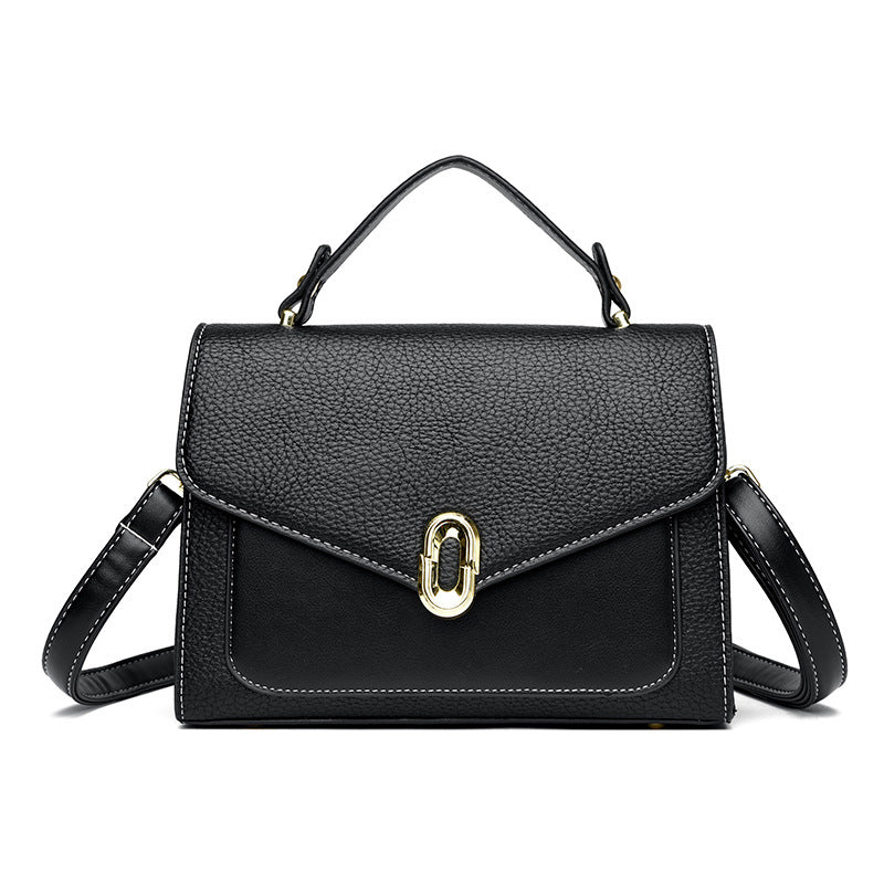 Elegant Dual-Tone Handbag