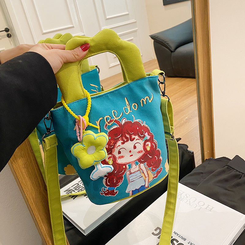 Plush handbag in the cheeky children's motif