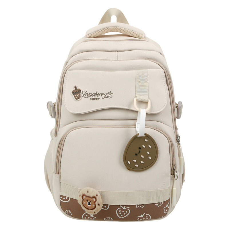 Cute Cartoon-Themed School Backpack-https://detail.1688.com/offer/999664177134.html-Calm Wears-White-Calm Wears