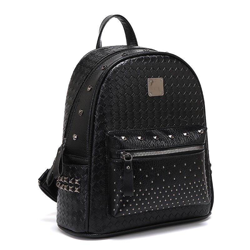 Studded Leather Backpack
