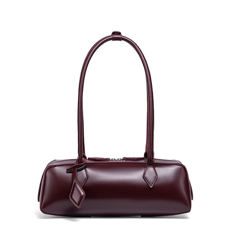 Women's Tote Bag in minimalist design-https://detail.1688.com/offer/1037144552067.html-Calm Wears-Bordeaux-321111-Calm Wears