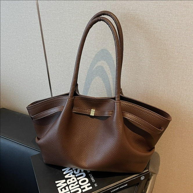 Women's tote bag with structured design-https://detail.1688.com/offer/1028146659910.html-Calm Wears-White-411221-Calm Wears