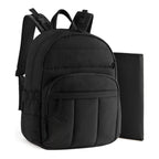 Stylish backpack with multiple compartments and laptop protection sleeve
