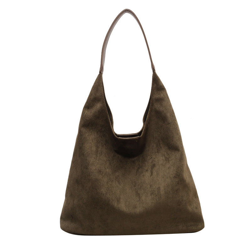 Ladies Suede Shoulder Bag