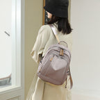 Sleek Multi-Pocket Nylon Backpack