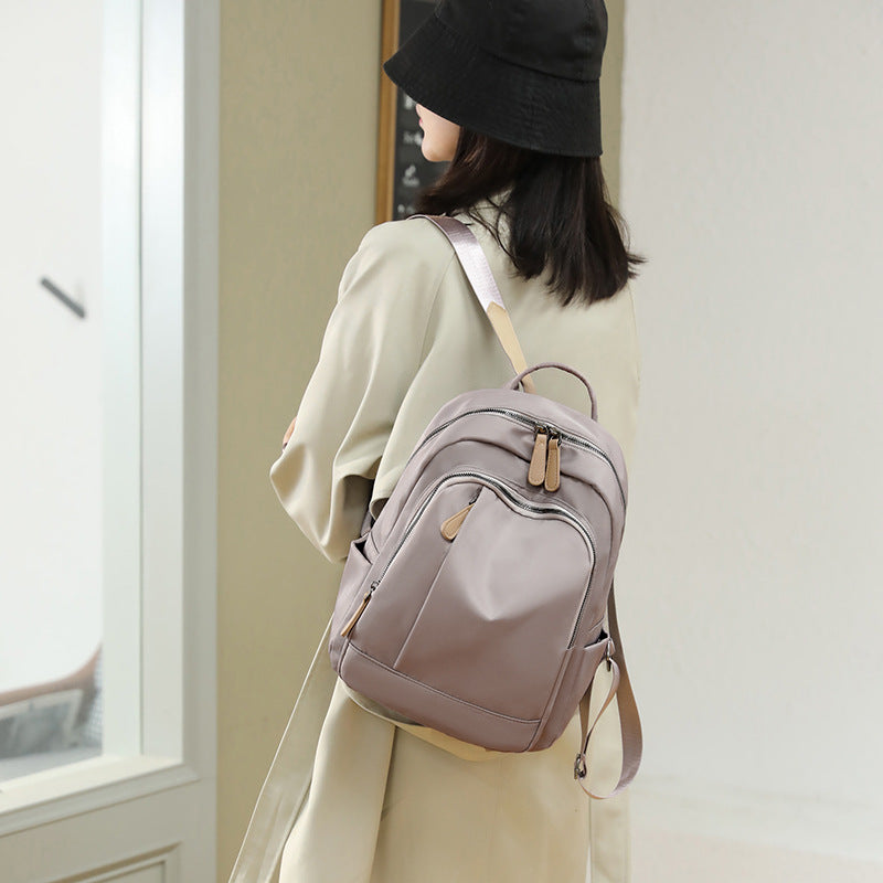 Sleek Multi-Pocket Nylon Backpack