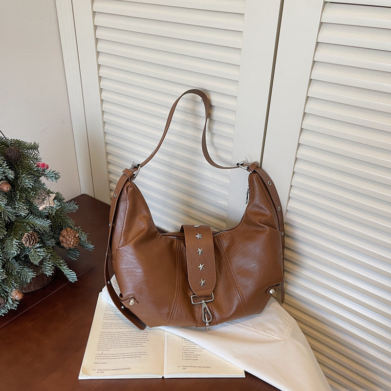 WoChic Leather Hobo Bag