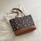 Playful Printed Canvas Tote Bag