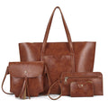 Women's Tote Bag Set with Multifunctional Compartments-https://detail.1688.com/offer/910180580047.html-Calm Wears-Braun-nothing-Calm Wears