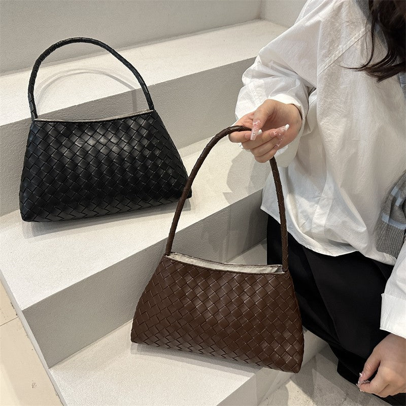 Woven Leather Handbag