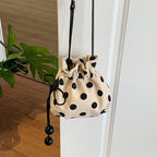 WoFun Polka Dot Drawstring Mini Handbag