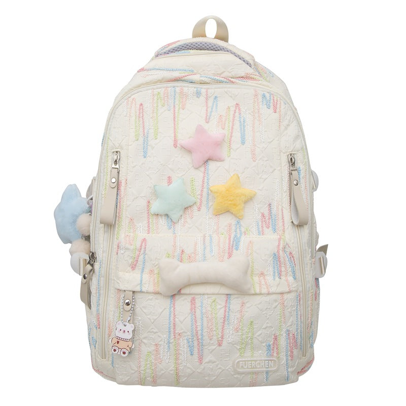 Playful Character Embellished Backpack