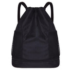 Lightweight Hexagonal Pattern Drawstring Backpack