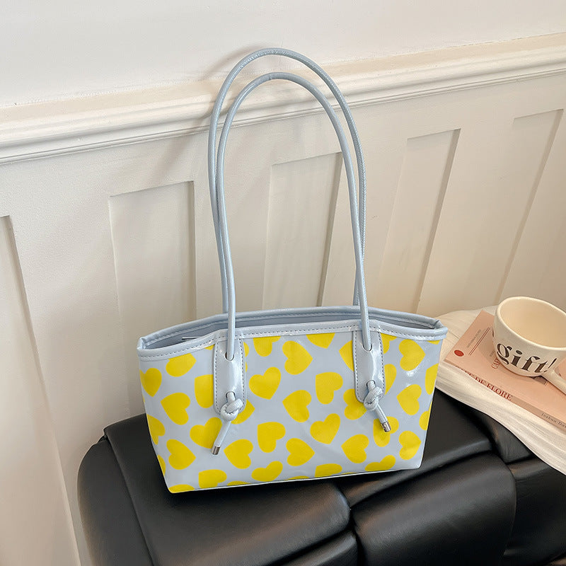 WoCasual Heart-Patterned Tote Bag