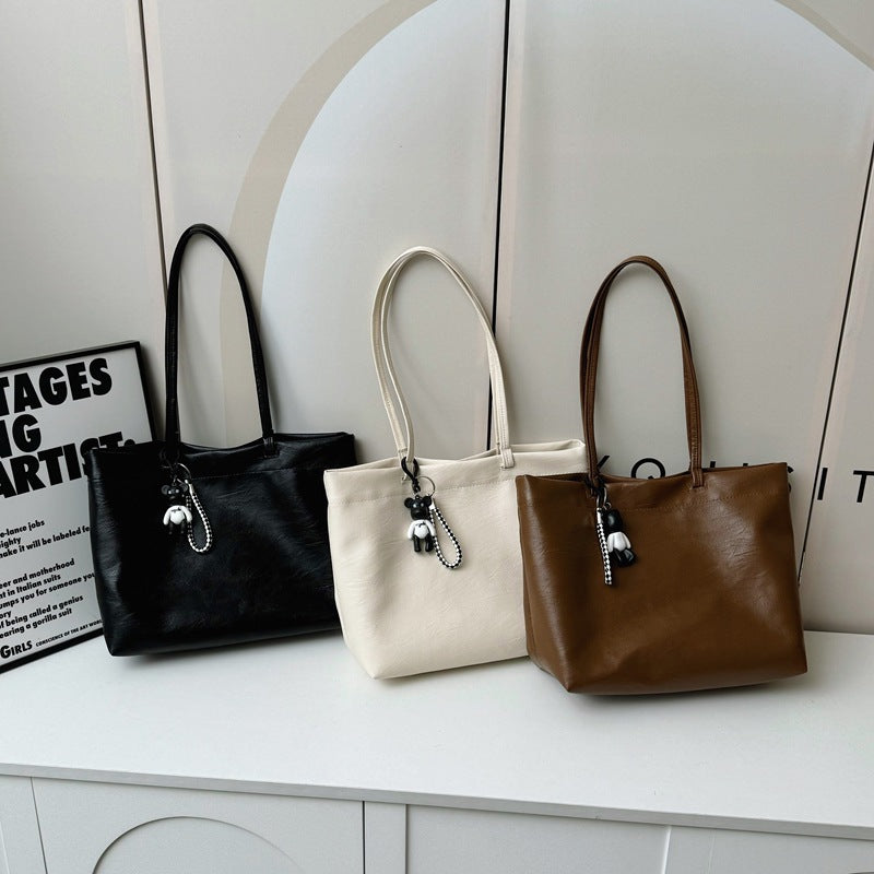 Chic Faux Leather Tote Bag