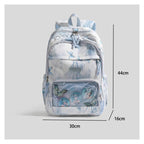 Butterfly-Printed Multi-Compartment Backpack Calm Wears