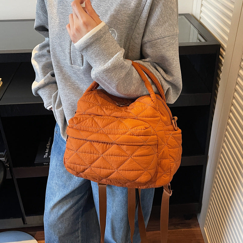 Quilted Multi-Pocket Travel Bag
