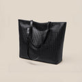 Woven Leather Tote Bag