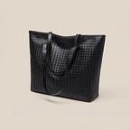 Woven Leather Tote Bag