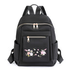 Floral Embroidered Backpack
