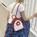 Plush Backpack with Fruity Design and Playful Details