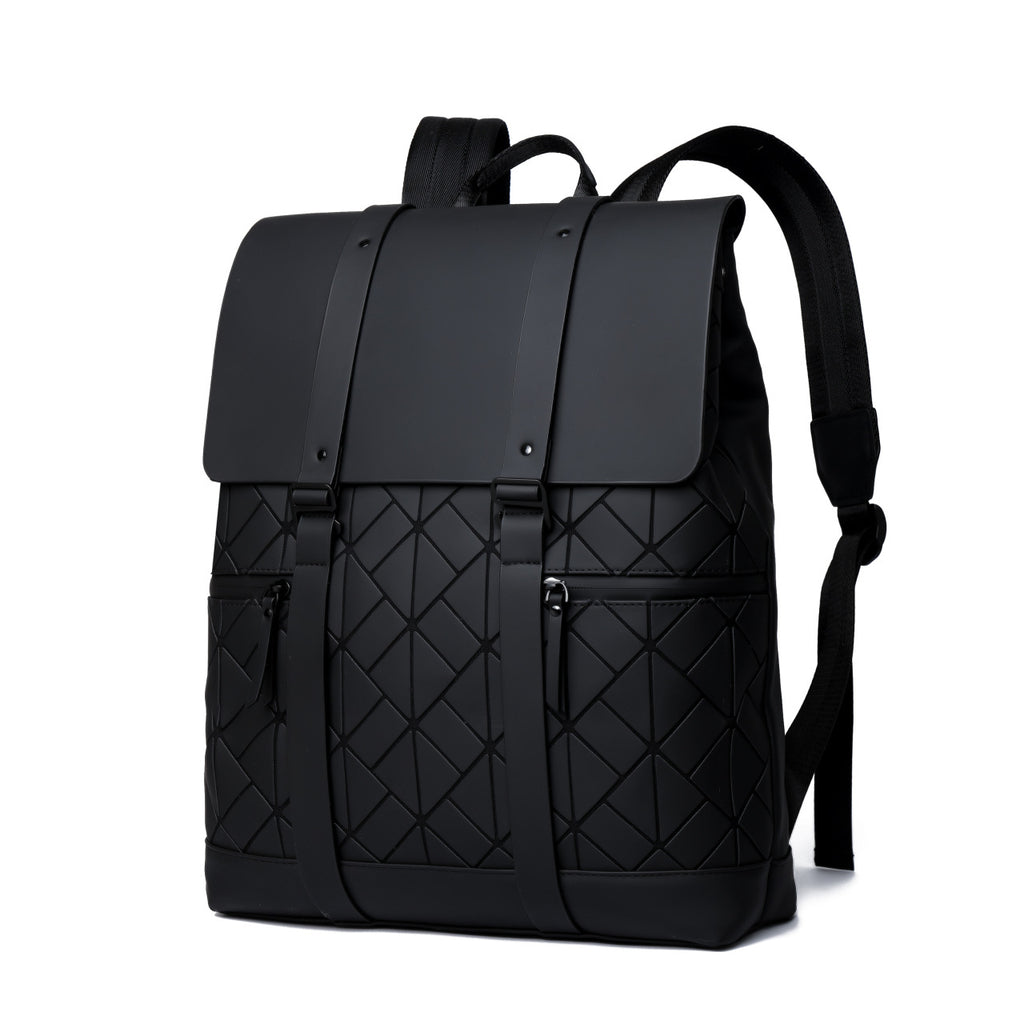 Geometric Pattern Rolltop Backpack