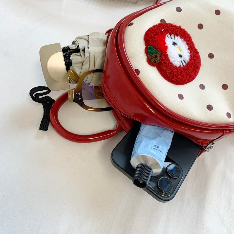 Plush Backpack with Fruity Design and Playful Details