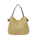 Hand-ven Straw Hobo Bag Calm Wears