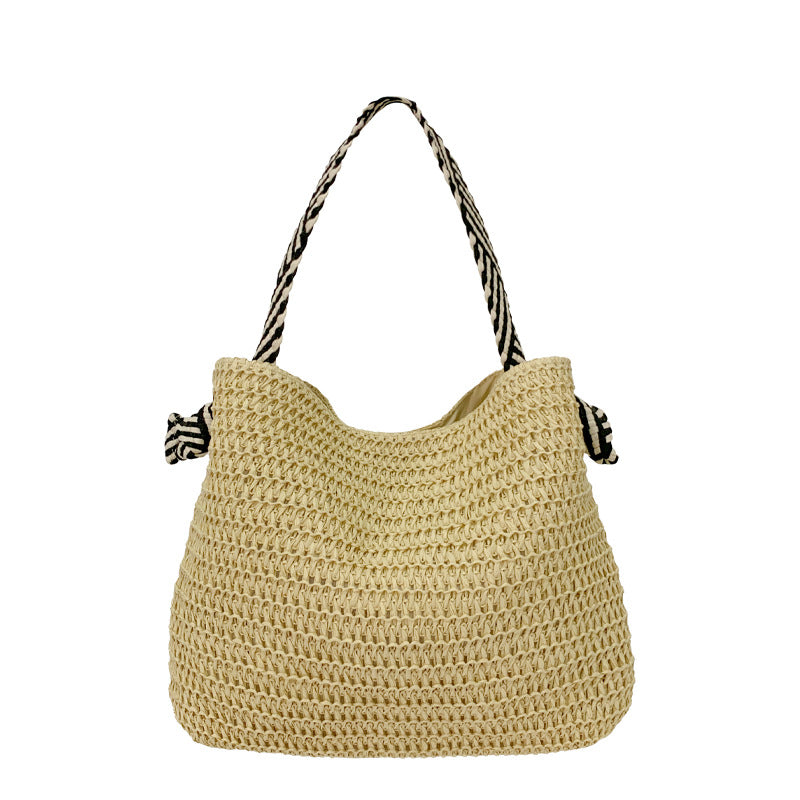 Hand-ven Straw Hobo Bag Calm Wears
