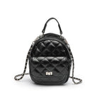Quilted Metallic Mini Backpack