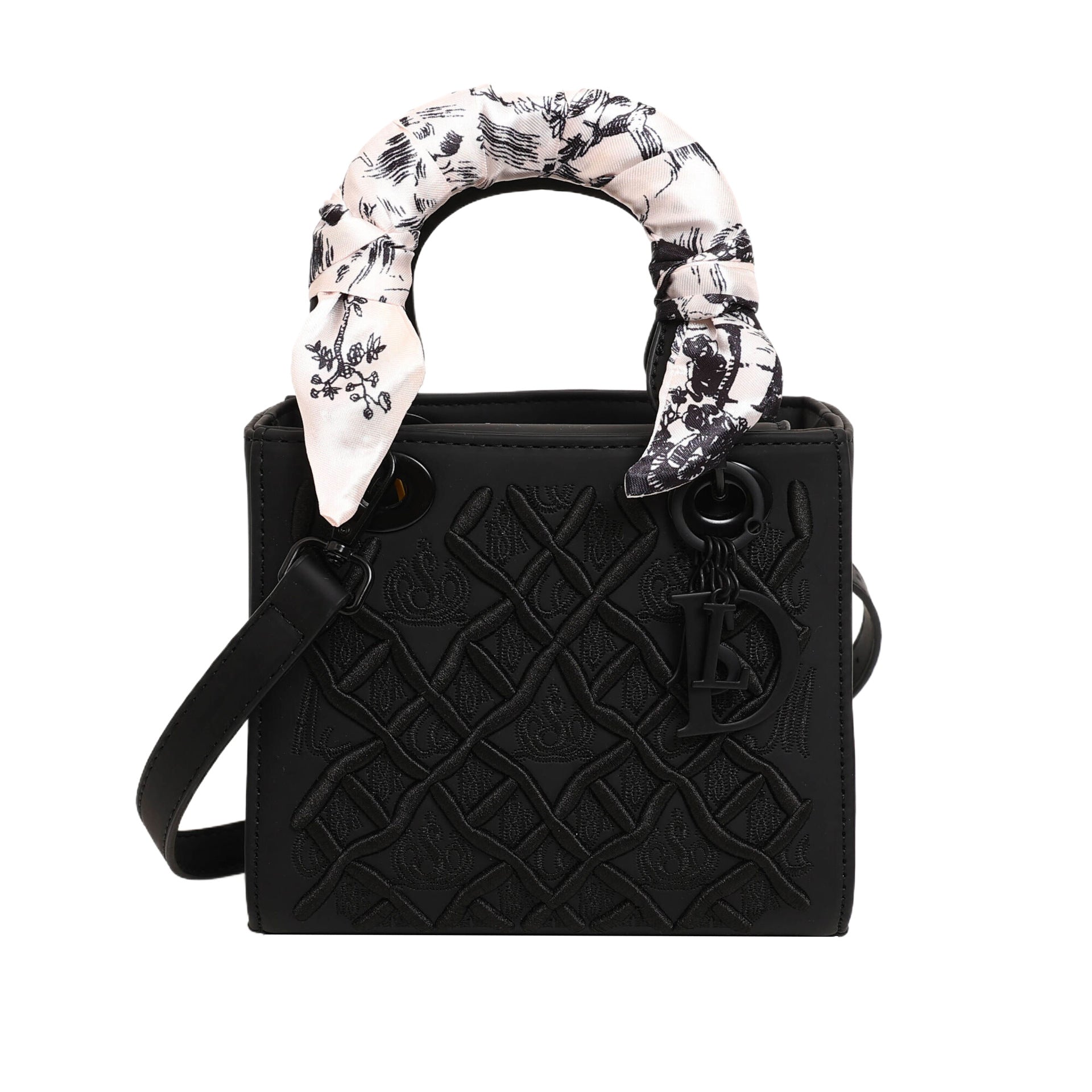 Ladies handbag with luxurious pattern-https://detail.1688.com/offer/907866530818.html-Calm Wears-Black-18-Calm Wears