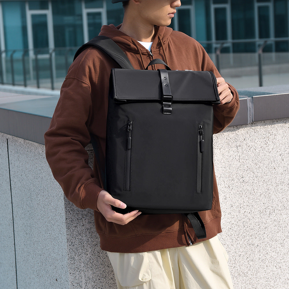 Stylish Waterproof Roll-Top Backpack